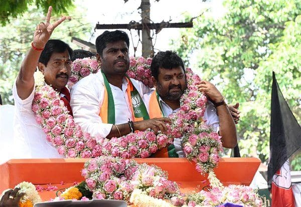 எம்.ஜி.ஆரிடம் மூன்று முறை தோற்றவர் கருணாநிதி: பா.ஜ., அண்ணாமலை