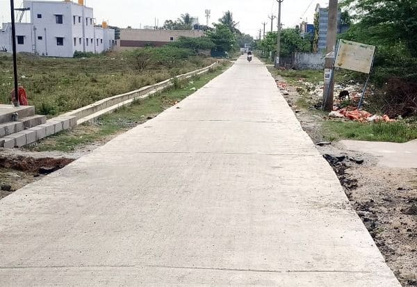  ரூ.15 லட்சத்தில் கான்கிரீட் சாலை அமைப்பு