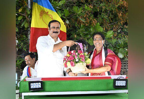  கோகுல இந்திரா, பென்ஜமினை ஆதரித்து அன்புமணி பிரசாரம்