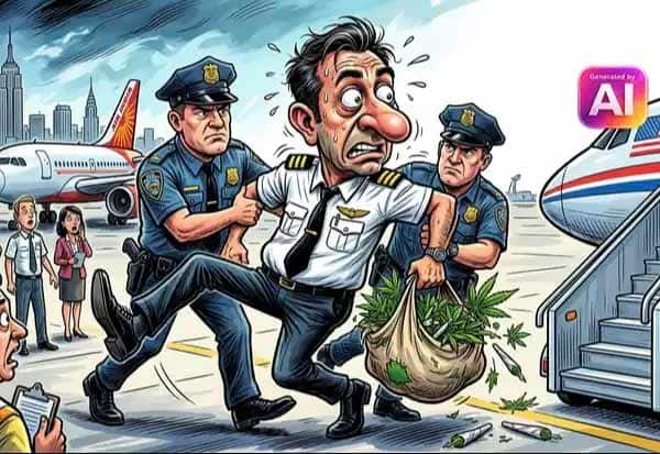 அமெரிக்காவில் கஞ்சாவுடன் பிடிபட்ட ஏர் இந்தியா துணை விமானி; இந்தியாவுக்கு நாடு கடத்தல்
