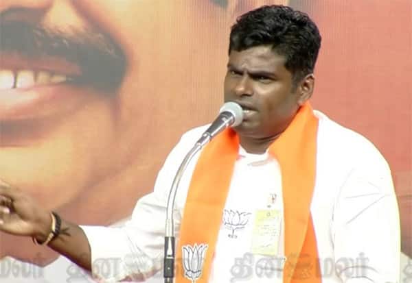 திமுக, காங்கிரசுக்கு பெண்கள் ஓட்டுப் போடக்கூடாது: அண்ணாமலை