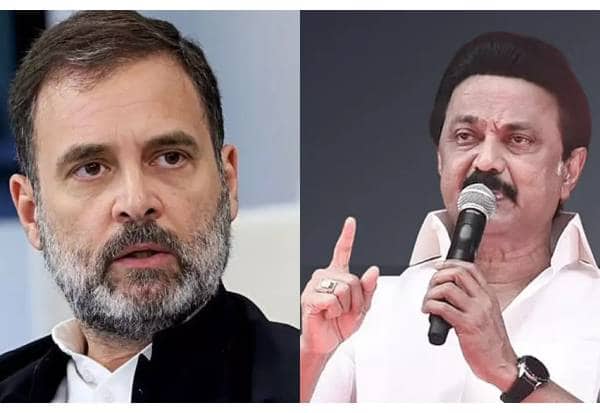  ஸ்டாலின் பெயரை சொல்ல மறந்த ராகுல்