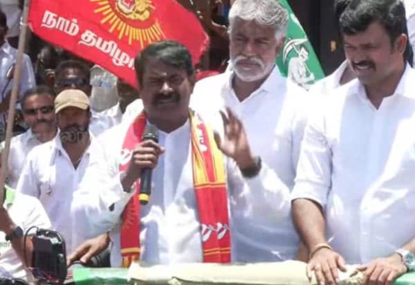  படித்தவனுக்கு மதிப்பில்லை; நடிக்கிறவனுக்கு தான் மதிப்பு; பிரசாரத்தில் சீமான் ஆவேசம்