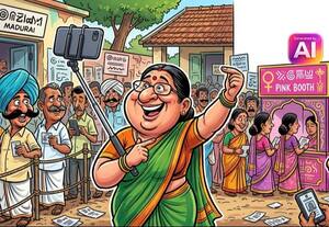  ஓட்டுச்சாவடிகளில் 'செல்பி பாயின்ட்' ஏற்பாடு: பெண்களுக்கு பிரத்யேக 'பிங்க் பூத்'