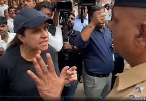 'வெளியே போங்க; டிராபிக் ஜாம் ஆகுது': மஹா., அமைச்சருடன் பெண் வாக்குவாதம்