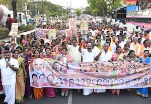  காங்., - தி.மு.க.,வை கண்டித்து பா.ஜ., மகளிரணி பேரணி