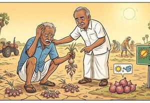  தரமற்ற விதை;   வெங்காயம் விளைச்சல் பாதிப்பு: வெங்காய விவசாயிகள் கண்ணீர்