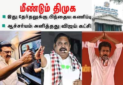 மீண்டும் திமுக ஆட்சி: தேர்தலுக்கு பிந்தைய கருத்துக்கணிப்பில் தகவல்