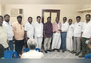  தி.மு.க.,நிர்வாகிகளுக்கு வி.சி., வேட்பாளர் சால்வை