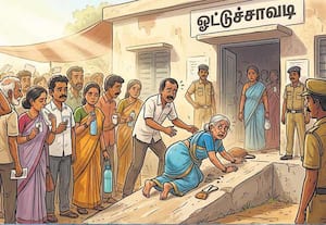 ஜனநாயக கடமையில் ஏற்பட்ட வேதனை  முதியவர்கள் அவதி: அதிகாரிகள் 'அசட்டை'