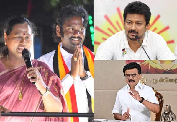 திமுகவில் தந்தை தோல்வி, மகன் வெற்றி! தேமுதிகவில் தாய் வெற்றி, மகன் தோல்வி!!