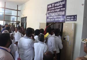  ஓட்டு எண்ணும் மையங்களில் முகவர்கள், போலீசார் வாக்குவாதம்