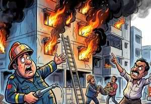  அடுக்குமாடி குடியிருப்பில் தீ ஒடிஷாவில் மூவர் உயிரிழப்பு