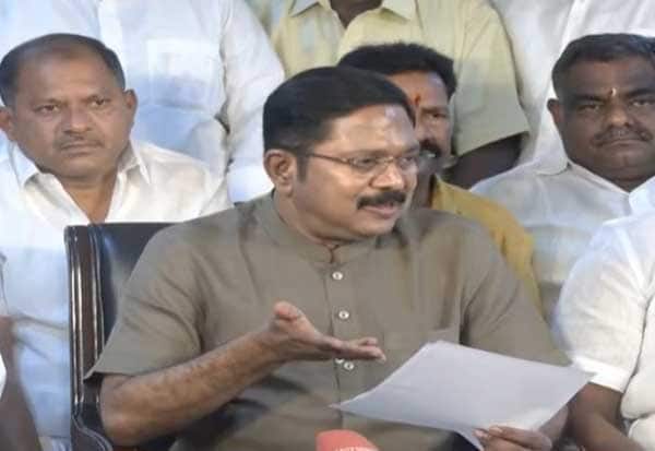  ஆதரவு கடிதம் போர்ஜரி பின்னணியில் விஜய்; தினகரன் குற்றச்சாட்டு