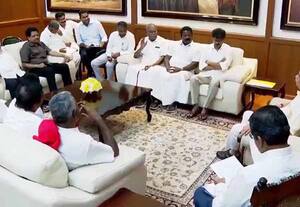  விஜய்யுடன் பதவியேற்கும் அமைச்சர்கள்... யார் யாருக்கு எந்தெந்த துறை; வெளியானது உத்தேச பட்டியல்
