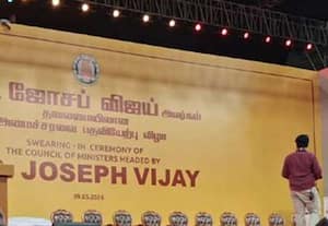 சென்னை நேரு ஸ்டேடியத்தில் குவிந்த தவெகவினர்; விஜய் பதவியேற்பதை காண ஆர்வம்