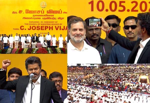ஆண்டவன் மீது ஆணையிட்டு பதவியேற்றார் முதல்வர் விஜய்