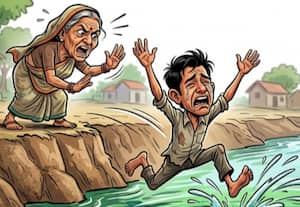  தாய் திட்டியதால் மனமுடைந்து கால்வாயில் குதித்த வாலிபர்