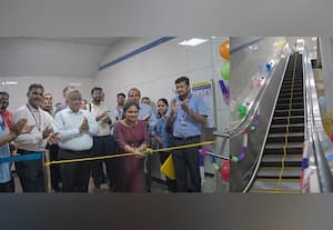  ' மெட்ரோ ' வில் 55 எஸ்கலேட்டர் திறப்பு