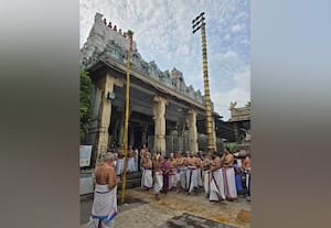  காஞ்சி வரதராஜ பெருமாள் கோவிலில் பிரம்மோத்சவ பந்தக்கால் முகூர்த்தம்