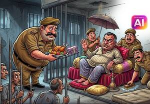 சிறையில் ரவுடிக்கு ‘ஸ்பெஷல்’ கவனிப்பு இன்ஸ்., உட்பட 3 போலீசார் ‘சஸ்பெண்ட்’