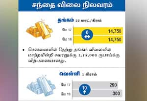 சந்தை விலை நிலவரம்  தங்கம்/ வெள்ளி