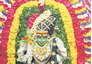 மீனாட்சி அம்மன் அலங்காரத்தில்வெண்டாங்கி ஜோதி மாரியம்மன்