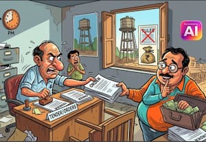    காஞ்சியில் விதிகளை மீறி செயல்பட்ட 2 அதிகாரிகள்... சஸ்பெண்ட்!  காலையில் டெண்டர்; மாலையில் 'ஆர்டர்' தந்து அசத்தல்