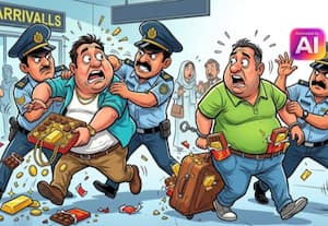  தங்கம் கடத்தி வந்த இரு பயணியர் டில்லி விமான நிலையத்தில் கைது