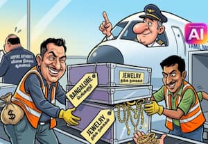  ரூ.2.58 கோடி மதிப்புள்ள தங்க நகைகள் திருட்டு விமான நிலைய ஊழியர்கள் உதவியுடன் 'அபேஸ்'