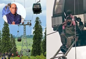 கேபிள் கார் கோளாறால் அந்தரத்தில் தவித்த 300 பேர்; பத்திரமாக மீட்டது மீட்பு படை