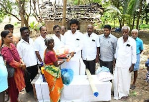  தீ விபத்தில் பாதித்த குடும்பத்திற்கு எம்.எல்.ஏ., நிவாரணம் வழங்கல்