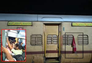  ரயில் பொதுப்பெட்டியை ஆக்கிரமித்த மார்க்சிஸ்ட் தொழிற்சங்கத்தினர்: பயணிகள் அவதி