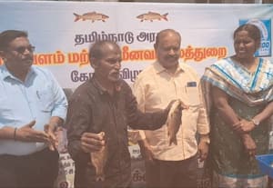  'கொடை'யில் துாண்டில் மீன் போட்டி