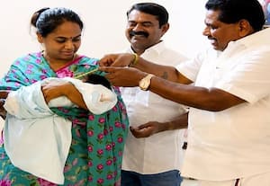  நா.த.க., சீமான் குழந்தைக்கு தி.மு.க., 'மாஜி' சீர்வரிசை