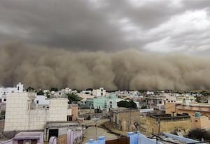 Dust storm in Rajasthan