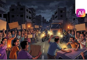  நள்ளிரவில் 2 மணி நேரம் மின் வெட்டு எண்ணுாரில் மக்கள் சாலை மறியல்