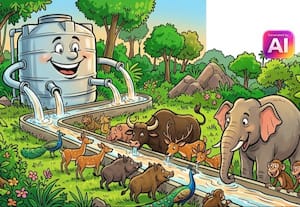  வன விலங்குகளுக்காக 21 தண்ணீர் தொட்டிகள்; வனத்துறை தகவல்