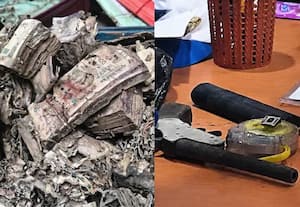 மே.வங்க கல்லூரி அறையில் கரையான் அரித்த ரூ.1 கோடி, மது பாட்டில்கள், துப்பாக்கி பறிமுதல்