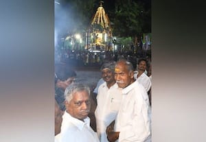  தருமராசா பாஞ்சாலியம்மன் கோவிலில் தேரோட்டம்