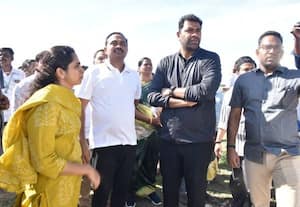 கள்ளக்குறிச்சி மாவட்ட விளையாட்டு மைதானம், நுாலக கட்டடம்; அமைச்சர் ஆதவ் அர்ஜூனா ஆய்வு