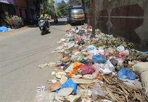  சாலையோரம் குப்பை குவியல் காஞ்சியில் சுகாதார சீர்கேடு