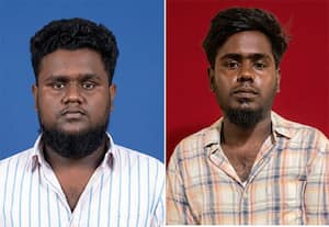 போலீஸ் ஸ்டேஷனில் புகுந்து பெண் போலீசை மிரட்டிய இருவர் கைது