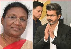 டில்லியில் ஜனாதிபதி உடன் முதல்வர் விஜய் சந்திப்பு