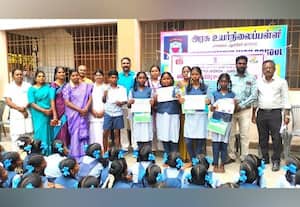  மலேரியா விழிப்புணர்வு ஓவியப் போட்டி வெற்றி பெற்ற மாணவர்களுக்கு பரிசளிப்பு