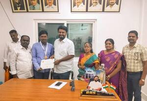  தேசிய சாலை பாதுகாப்பு போட்டியில் பாகூர் அரசு பள்ளி மாணவர் சாதனை