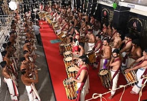  மகாலிங்கபுரம் அய்யப்பன் கோவிலில் பஞ்சாரி மேள அரங்கேற்றம் விமரிசை
