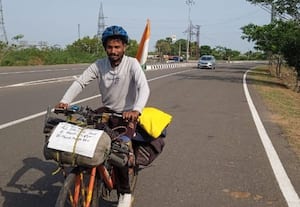  இந்திய ஒருமைப்பாடு, அமைதிக்காக உ.பி., வாலிபர் சைக்கிளில் பயணம்