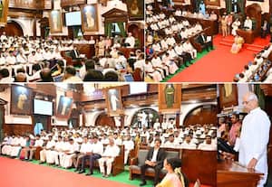 இரு மொழிக்கொள்கை தொடரும்; கல்வியை மாநில பட்டியலுக்கு மாற்ற வேண்டும்: சட்டசபையில் கவர்னர் உரை