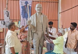  பிரான்ஸ் நாட்டில் வைப்பதற்காக புதுச்சேரியில் உருவாகும் காந்தி சிலை